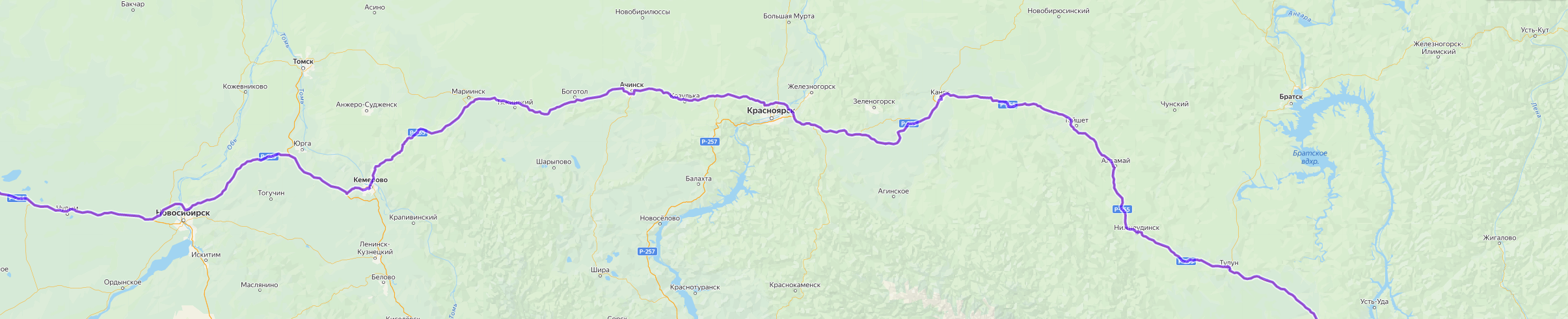 Доставка грузов из Саранска - карта транспортной логистики